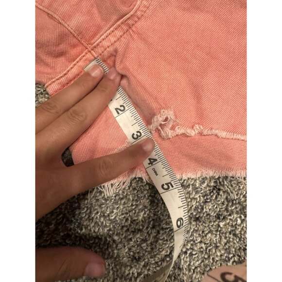 Free People We The Free Pink Cut Off Shorts Size 31 EUC - Picture 9 of 9